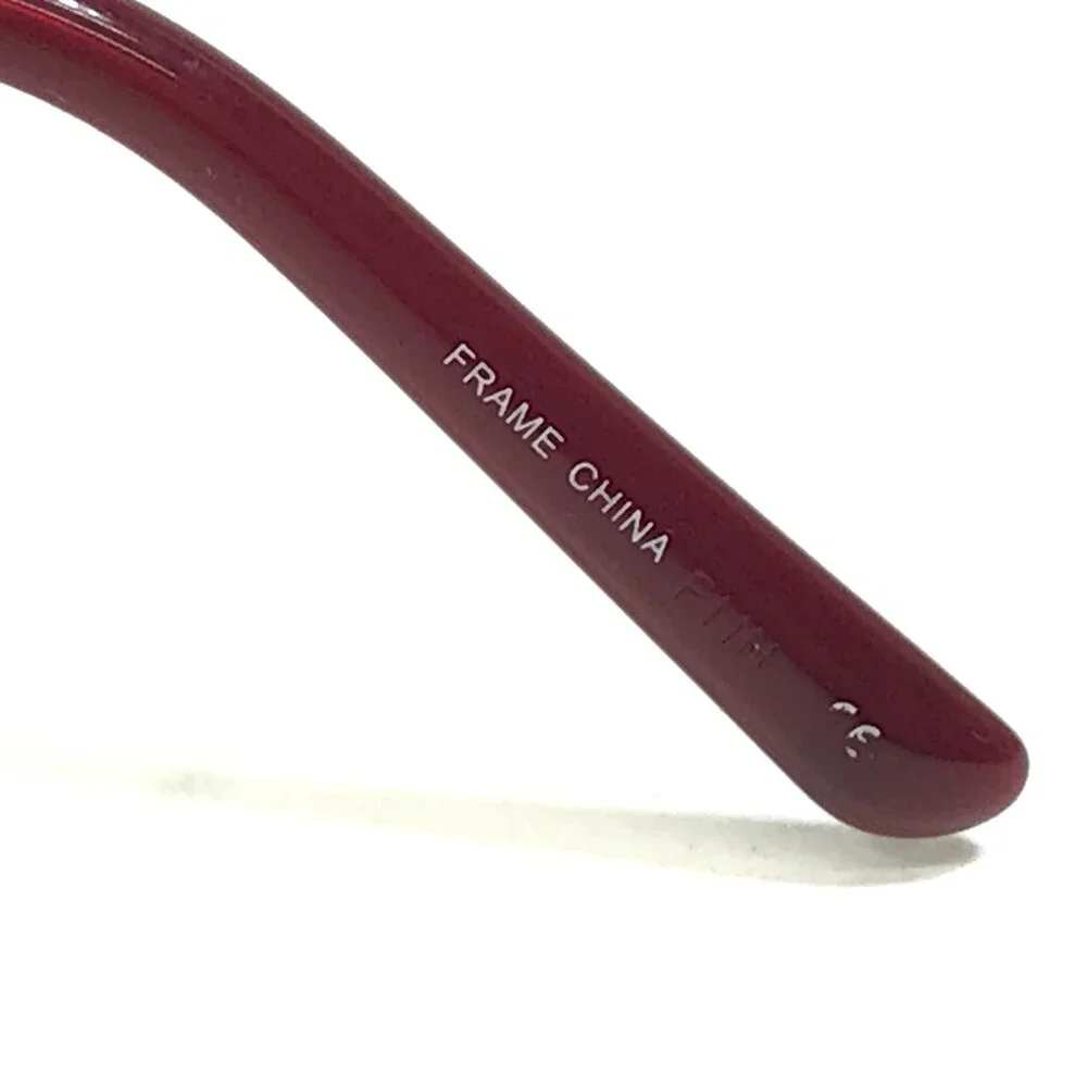 L.A.M.B Eyeglasses Frames LA084 BUR Red Clear Beige Striped 53-17-140